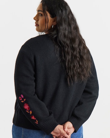 Lovedrobe Embroidered Cardigan