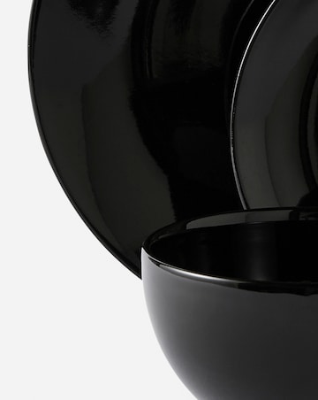 Black Essentials 12 Piece Dinner Set
