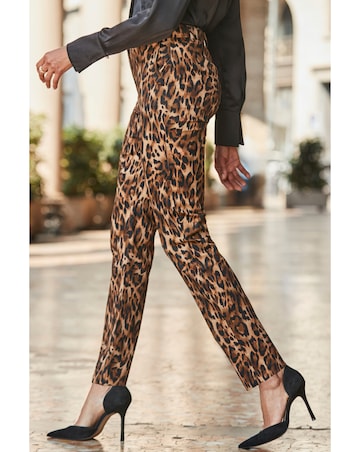 Sosandar Leopard Print Trousers