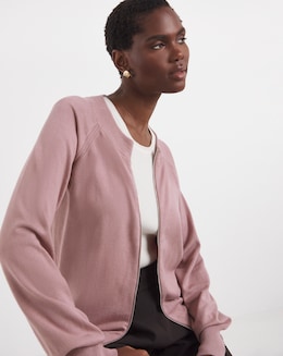 Eversoft Blush Lightweight Knitted Bomber