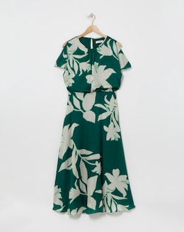 Joanna Hope Blouson Split Sleeve Dress