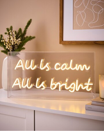 All is Bright Neon Christmas Sign