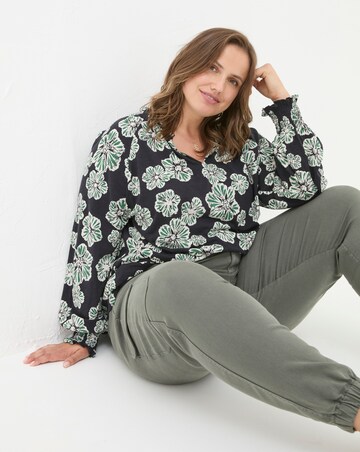 FatFace Florence Spaced Floral Top