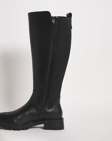 Macey Leather High Leg Boot E Fit Standard Calf