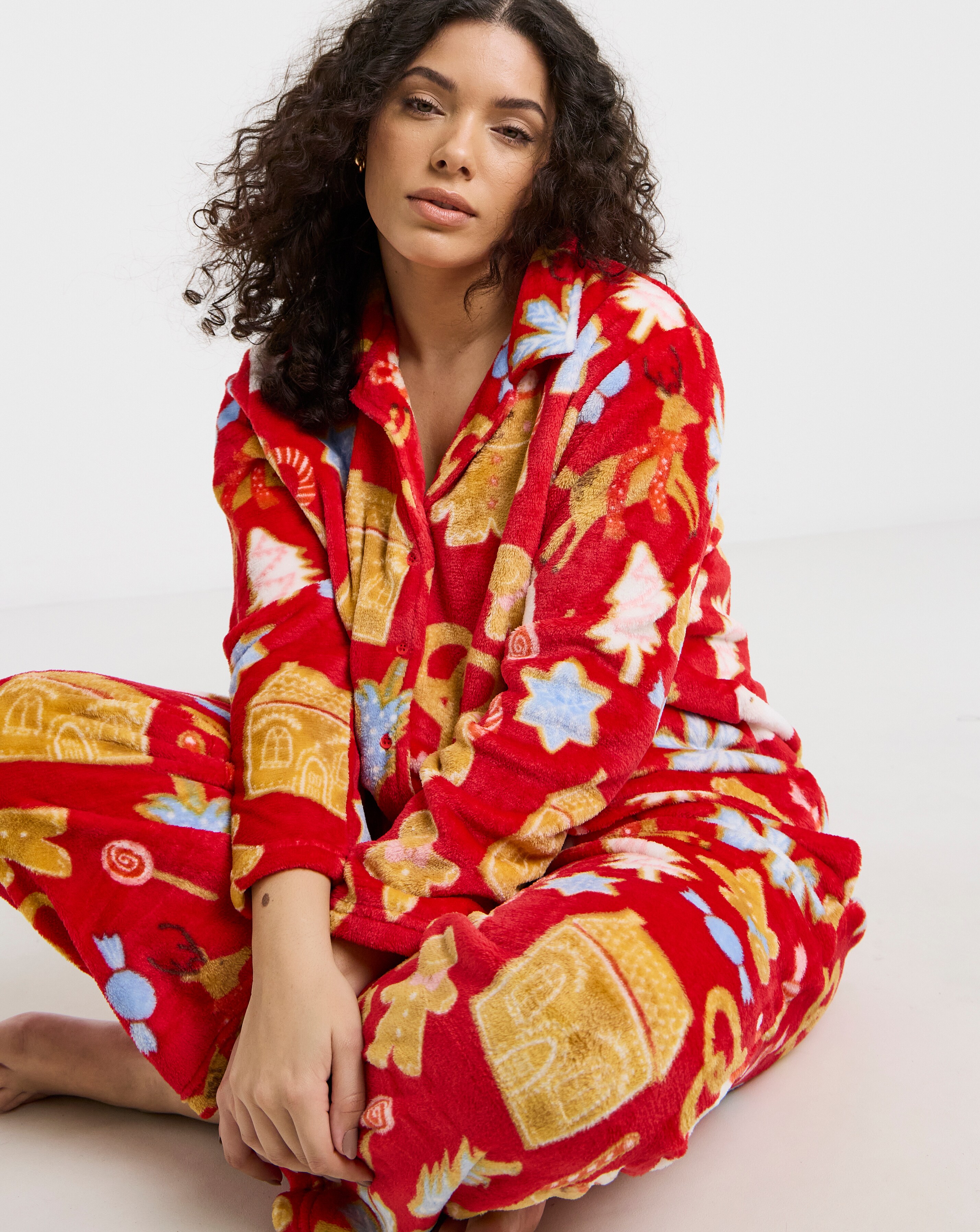 Pretty Secrets Christmas Fleece Matching Family Pyjama Womens