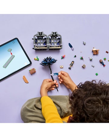 LEGO Wednesday Black Dahlia Flower Halloween Gift, Room Decor 76784