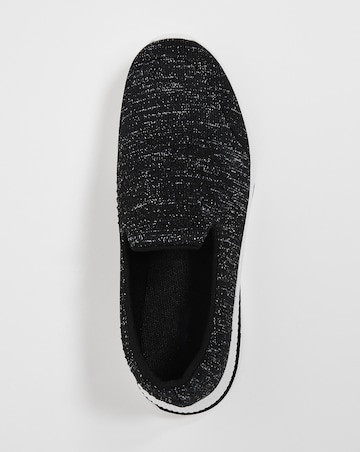 Diamante Slip On Leisure Shoe E Fit