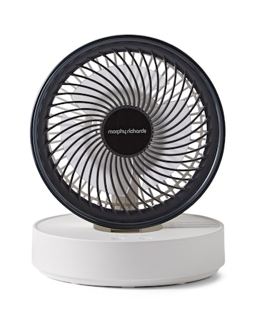 Morphy Richards Air Flex 6in Portable Oscillating USB Fan White/Grey