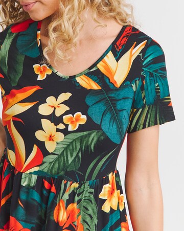 Joe Browns Tiered Tropical Jersey Tunic