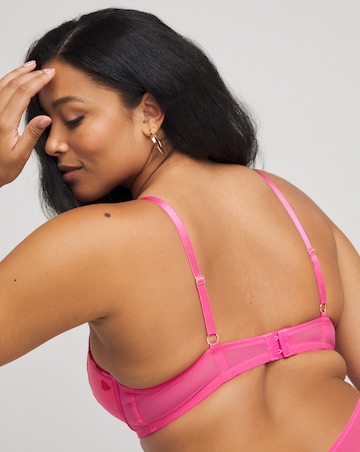 Simply Be Sexy Hearts Underwired Half Pad Balcony Bra