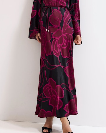 Phase Eight Rhea Printed Satin Maxi Dress