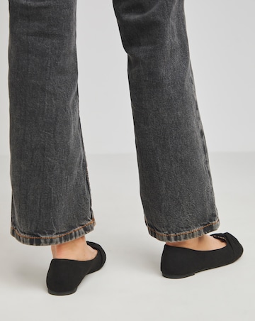 Nova Twist Front Ballerina Shoes Extra Wide EEE Fit