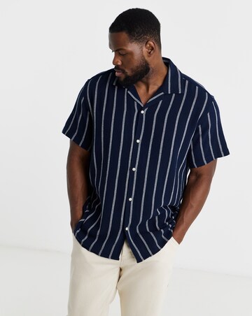 Jack & Jones Coba Stripe Shirt - Navy