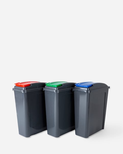 Wham Set of 3 Recylce It 25L Slimline Bins