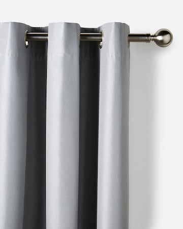 Faux Silk Blackout Eyelet Curtains