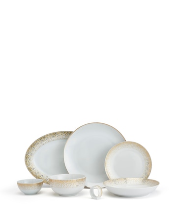 Waterside Gold Sparkle 50 Piece Dinner Set