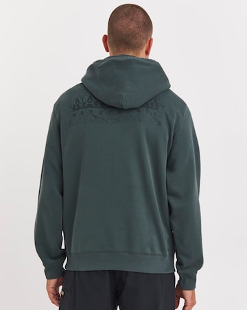 Napapirjri Back Logo Hoody - Khaki