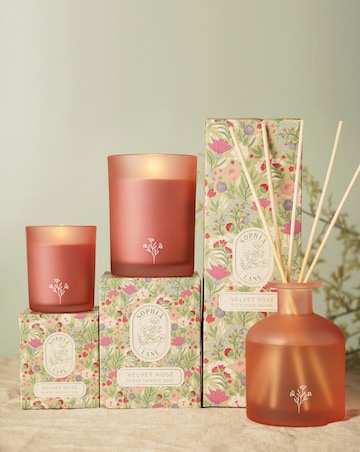 Sophia Lane Velvet Rose Floral Candle - 250g