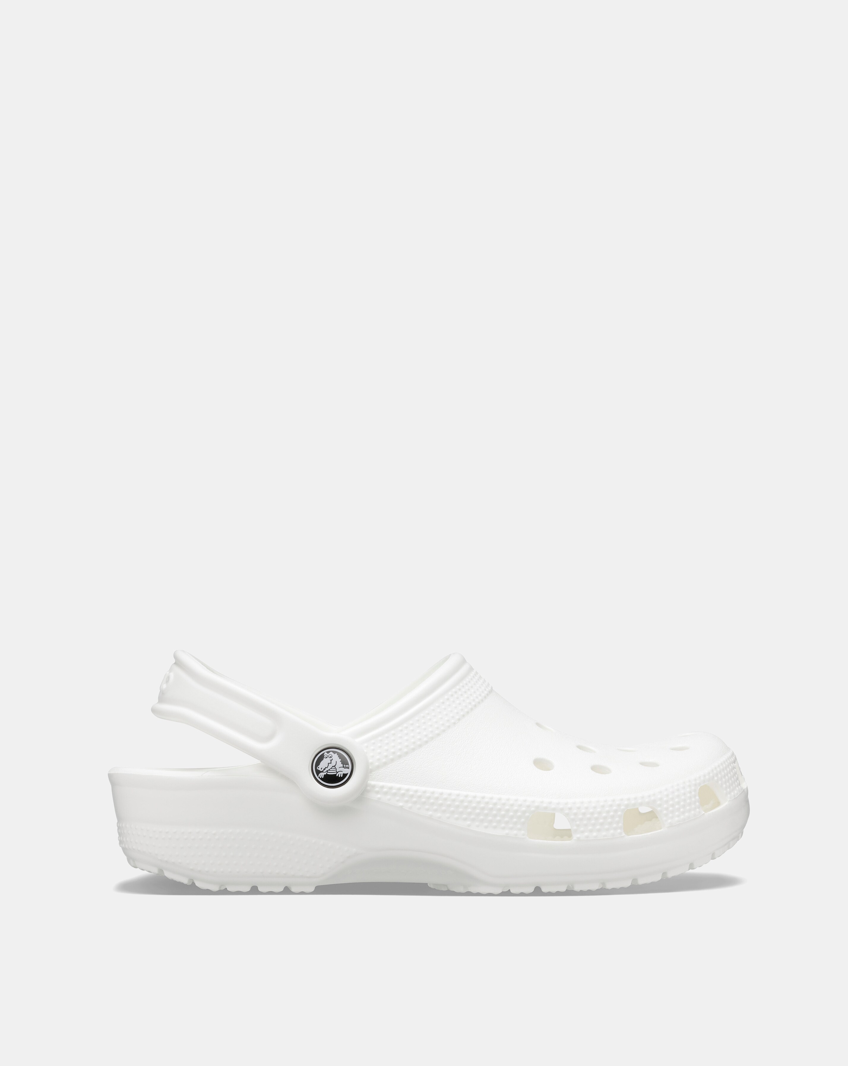 Crocs White Classic Clog -Standard Fit (D)