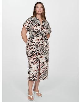 Mango Animal Print Dress