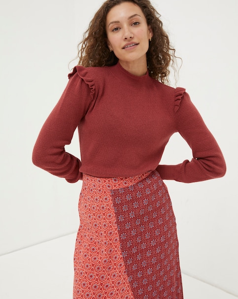 FatFace Fiona Frill Jumper