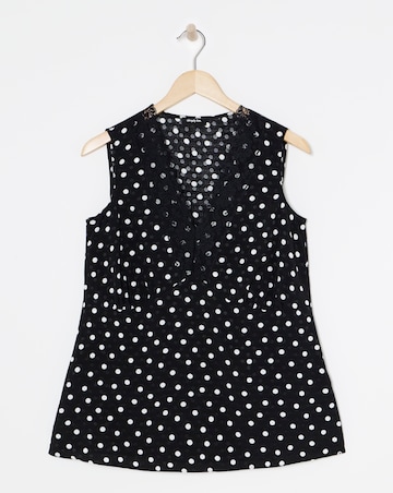 Simply Be Lace Trim Satin Vest