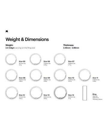 Ultrahuman Ring AIR Bluetooth Smart Ring - Raw Titanium - Size 9
