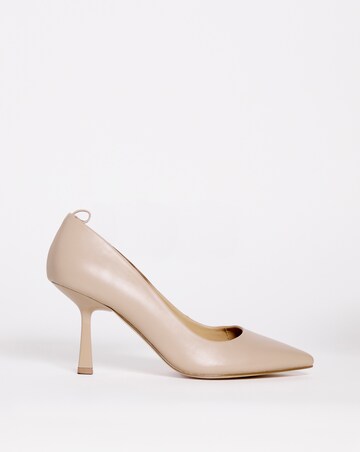 Toulon Removable Chain Heeled Court Shoes - Extra Wide Fit (EEE)