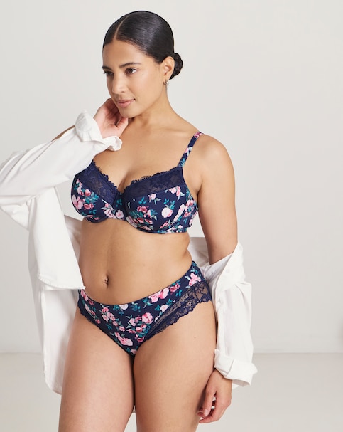 Pretty Secrets Adrianne Floral Midi Brief Knickers