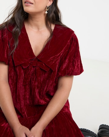 Neon Rose Velvet Mini Dress
