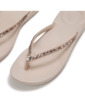 FitFlop Rose Iqushion Multi-Crystal Ergonomic Flip-Flops - Standard Fit (D)