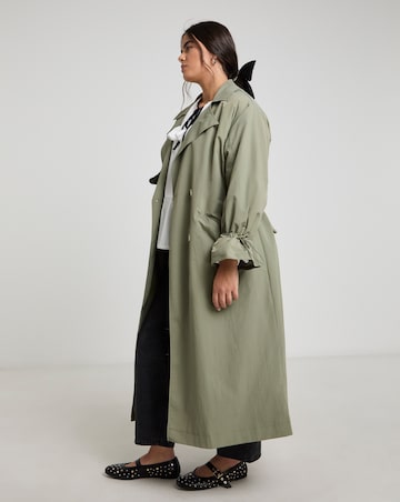 Simply Be Khaki Utility Maxi Trench