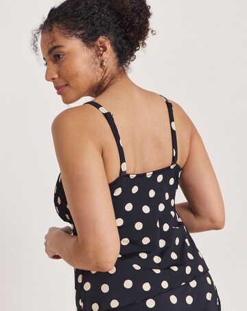 Simply Be Printed Bandeau Tankini Top