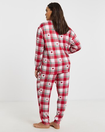 Simply Be Check Supersoft Twosie Pyjama Set
