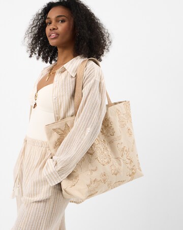 Accessorize Embroidered Shopper Bag