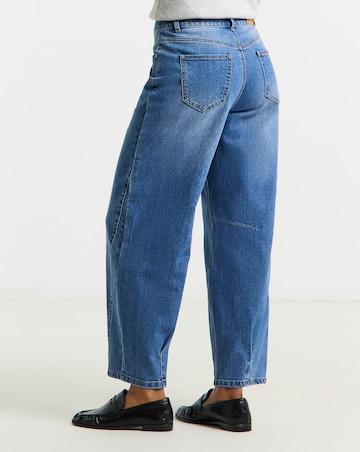 Simply Be Mid Wash Stretch Tapered Jeans