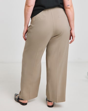 Simply Be Neutral Soft Twill Wide Leg Co-ord Trouser