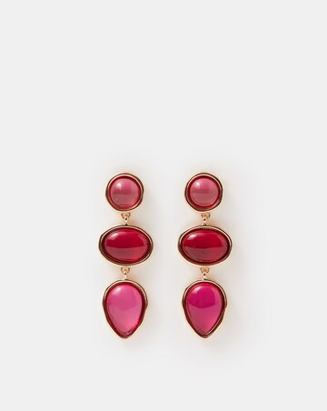 Accessorize Triple Stone Drop Earrings