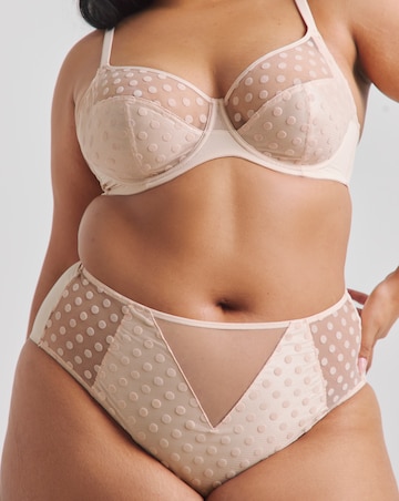Pretty Secrets (2 Pack) Hannah Everyday Spot Mesh Briefs Black/Blush