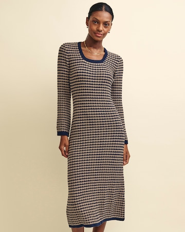 Nobody's Child Textured Midi Dress