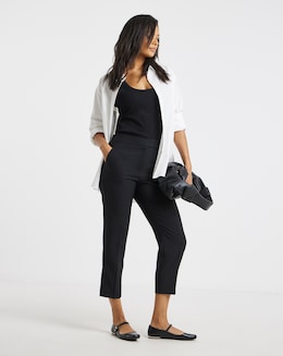 Value Essentials Cropped Tapered Leg Trousers