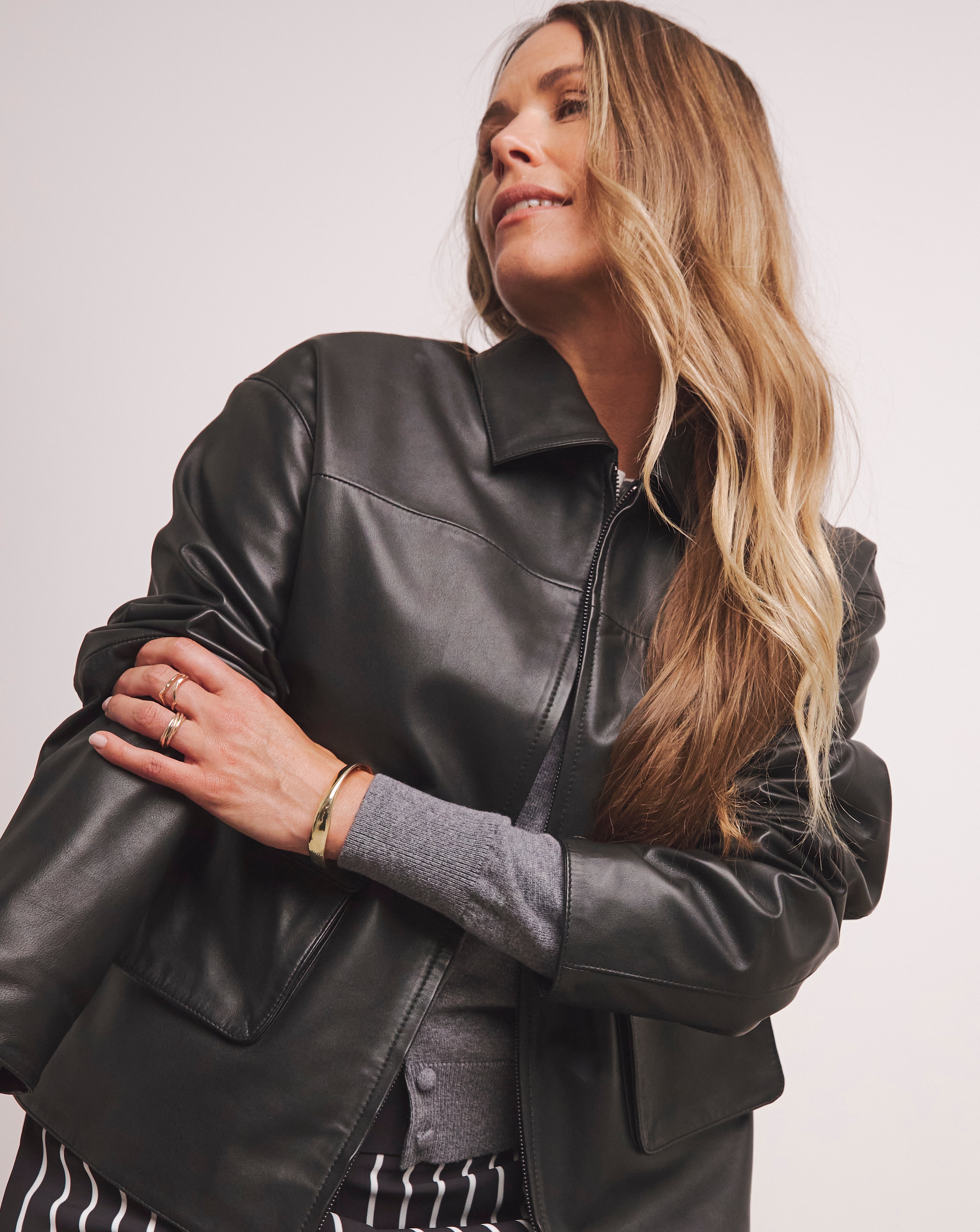 Anthology Leather Trucker Jacket | Fashion World