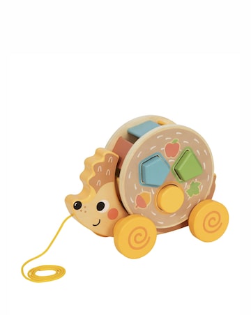 Tooky Wooden Pull Along Hedgehog