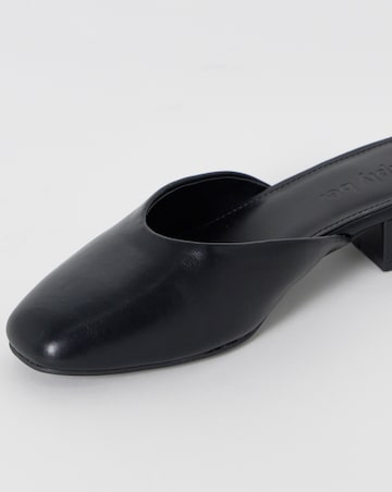 Lisa Low Block Heel Mules - Extra Wide Fit (EEE)