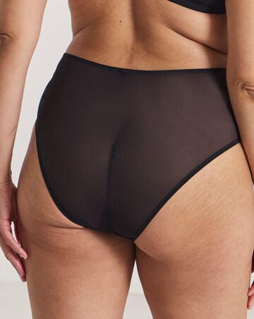 Pretty Secrets Penelope High Leg Knickers Black