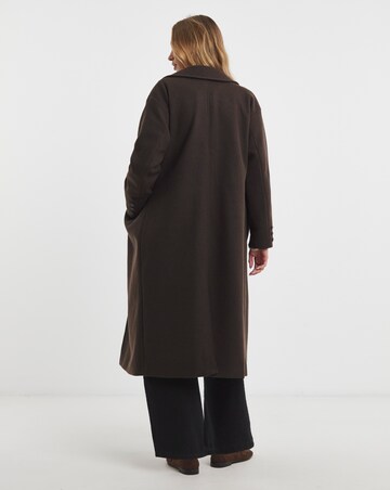 Chocolte Midaxi Faux Wool Coat
