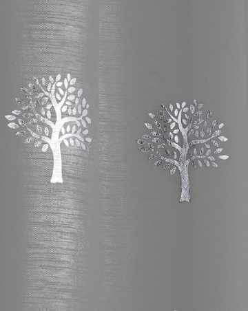 Birch Tree Foil Print Voile