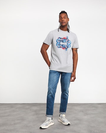 Joe Browns Motorcycle Print T-Shirt Long Length