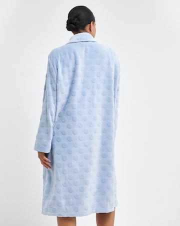 Pretty Secrets Button Through Fleece Dressing Gown
