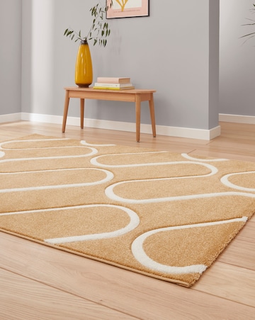 Catherine Lansfield Linear Curve Geometric Rug